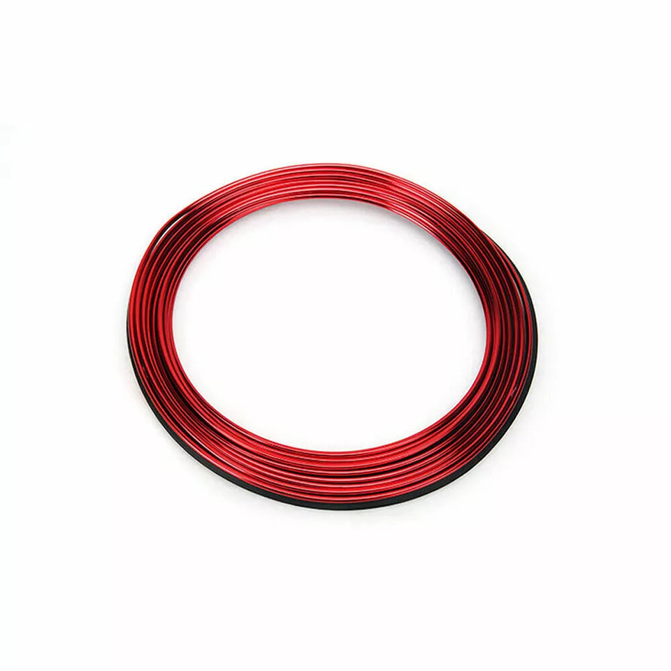 5Meter Cars Auto Accessories Dashboard Car Styling Interior Decoration Strips Molding Trim ( Red Color )