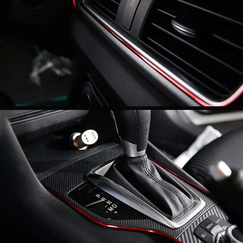 5Meter Cars Auto Accessories Dashboard Car Styling Interior Decoration Strips Molding Trim ( Red Color )
